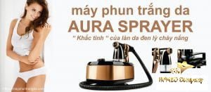 Máy Phun Trắng Da Nano Aura Của Đức Máy phun trắng da Aura - khắc tinh của làn da cháy nắng
