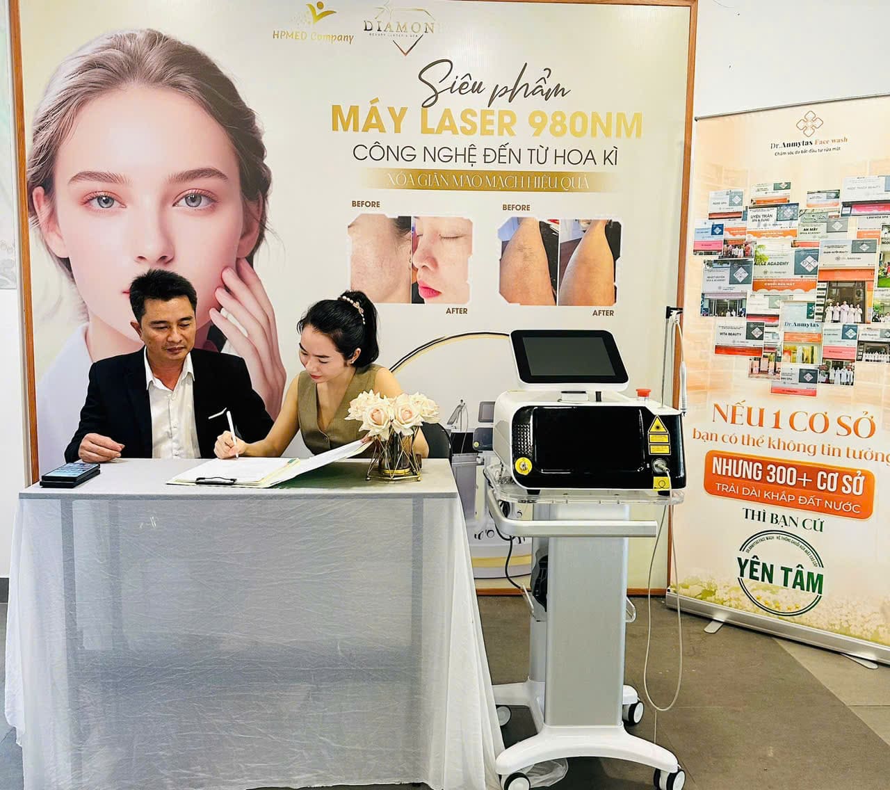 Máu Diode Laser 980nm Điều Trị Giãn Mao Mạch