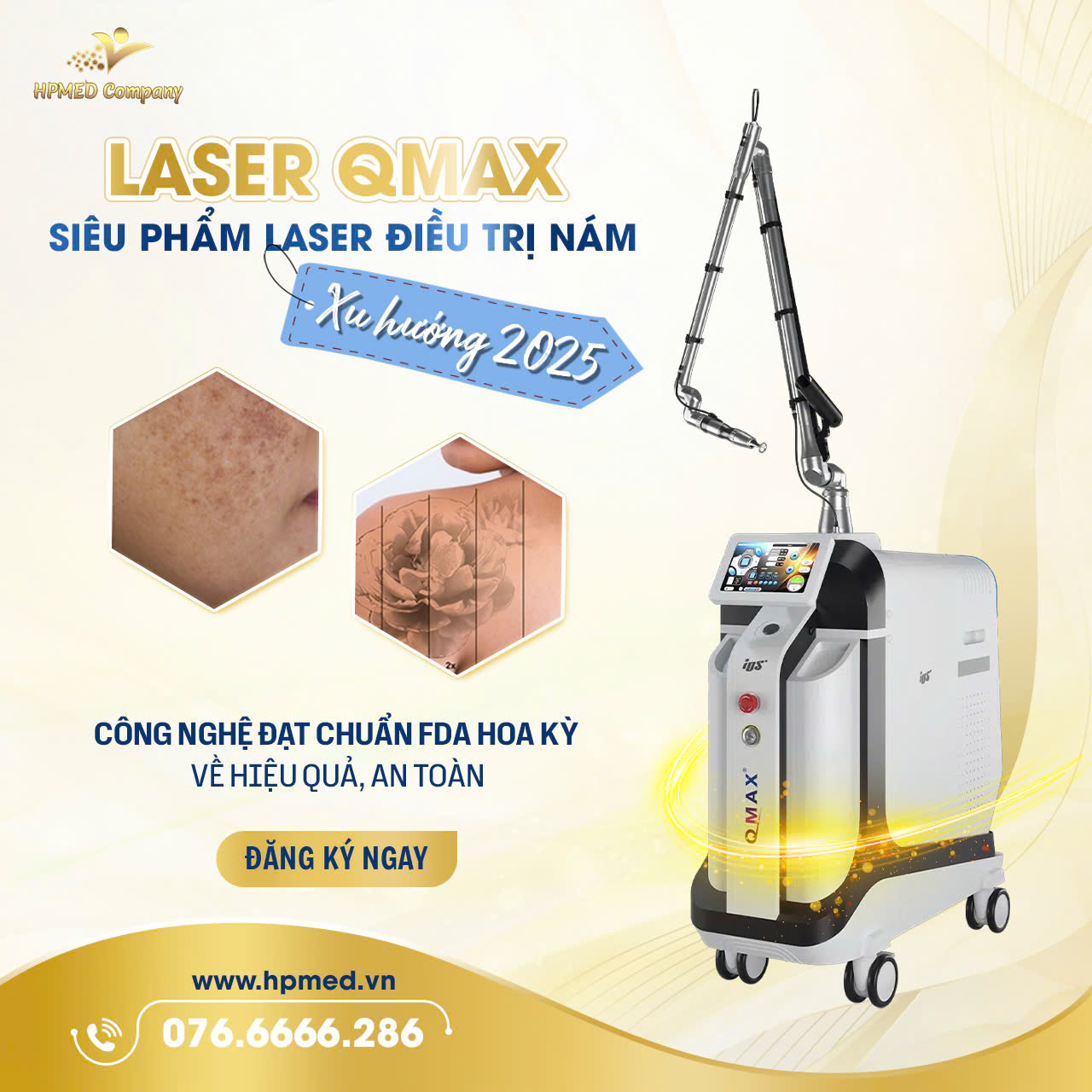 HPMED: Tổng Kho Thiết Bị Spa, Máy Thẩm Mỹ Chính Hãng Uy Tín 32 Máy Laser ND YAG QSwitch QMAX