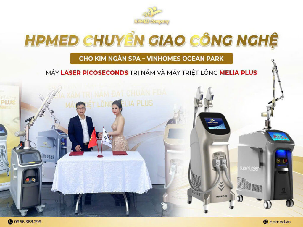 hpmed chuyen giao thiet bi tham my cho Kim ngan spa