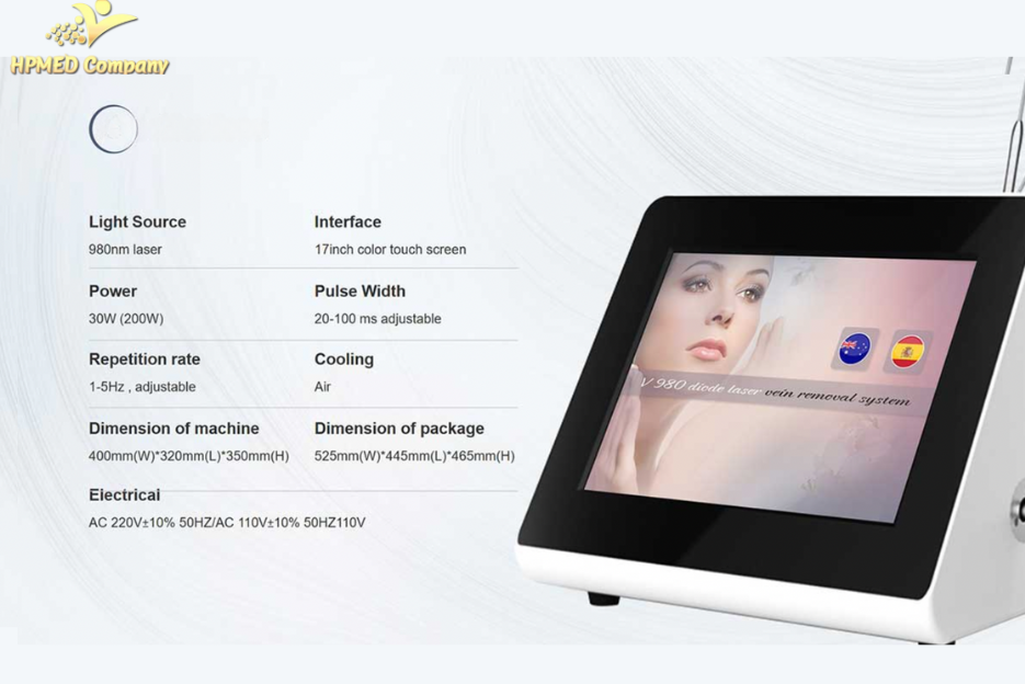 Máy Laser 980nm Điều Trị Giãn Mao Mạch Sanhe 