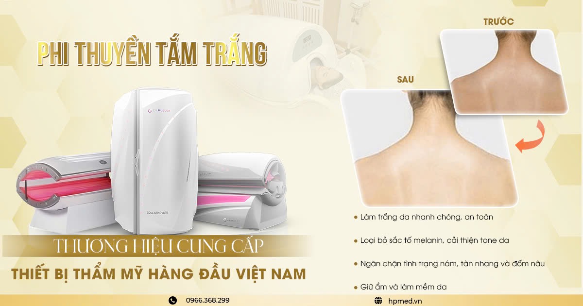 Máy Phi Thuyền Tắm Trắng HPMED