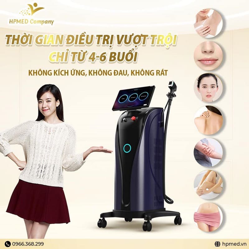 Máy Triệt Lông Diode Laser Cao Cấp
