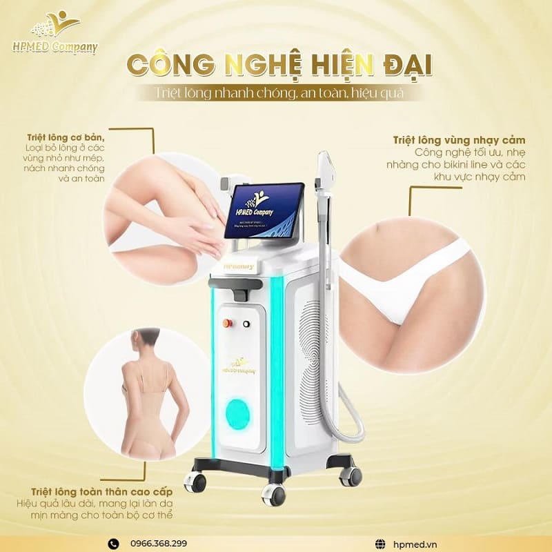 Máy Triệt Lông Diode Laser Cao Cấp