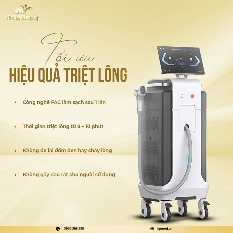 Máy Triệt Lông Diode Laser Cao Cấp