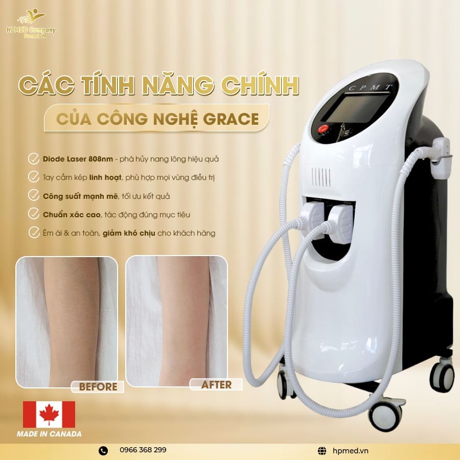 Máy Triệt Lông Diode Laser Cao Cấp