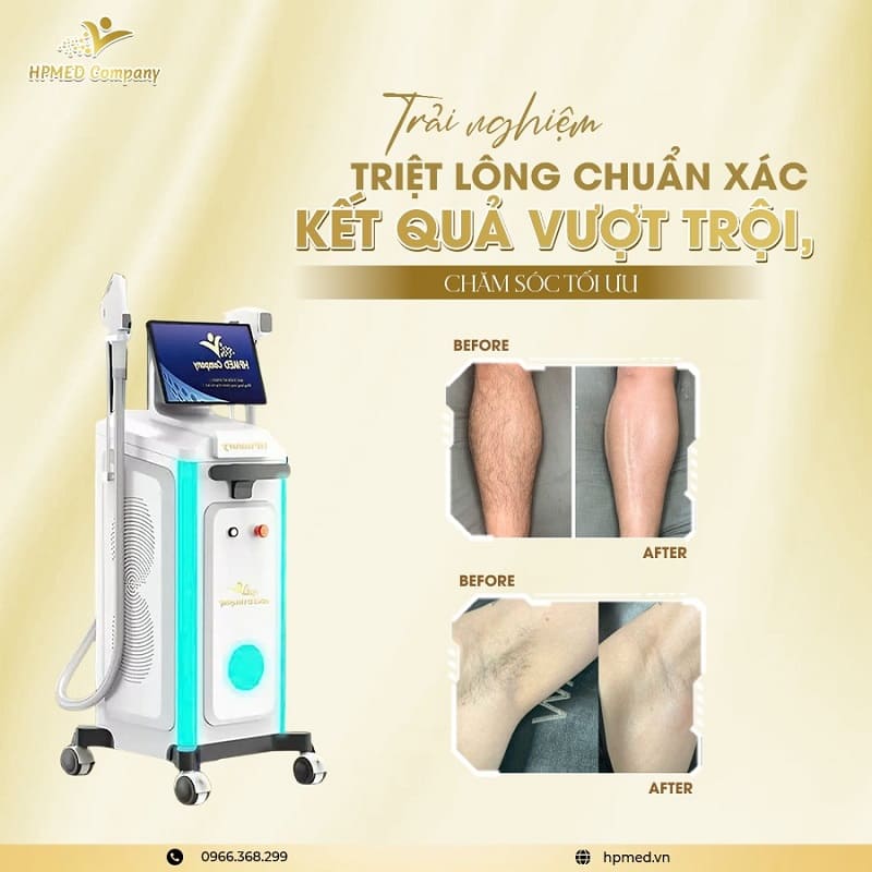 Máy Triệt Lông Spa Cao Cấp HPmed