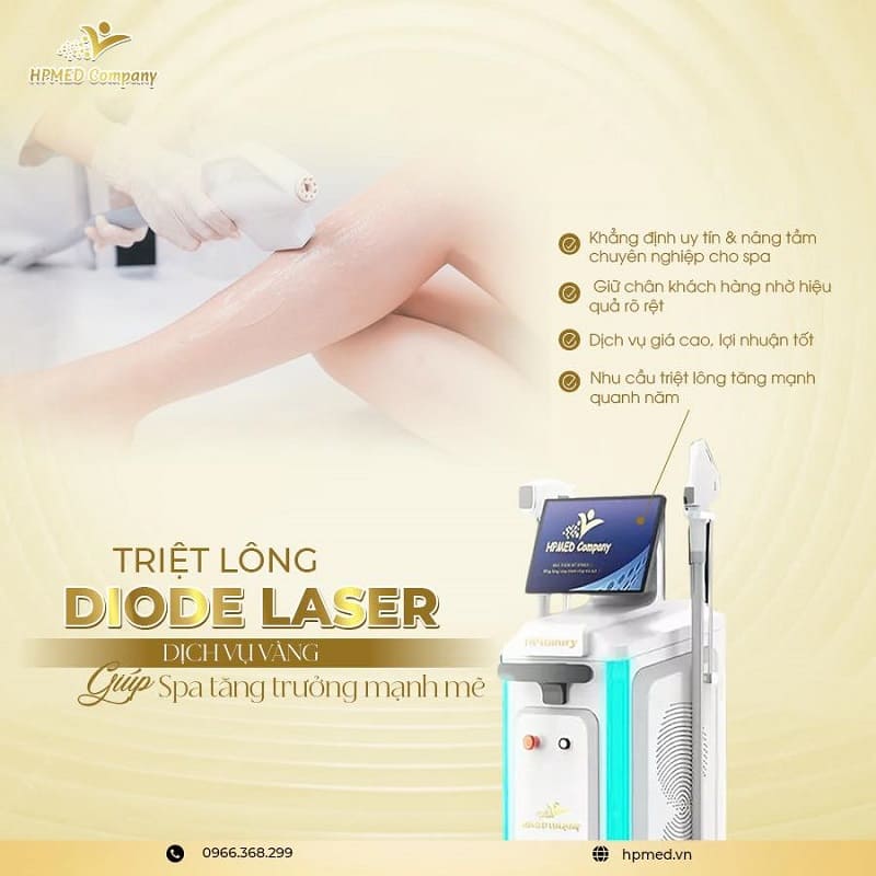 Máy Triệt Lông Spa Cao Cấp HPmed