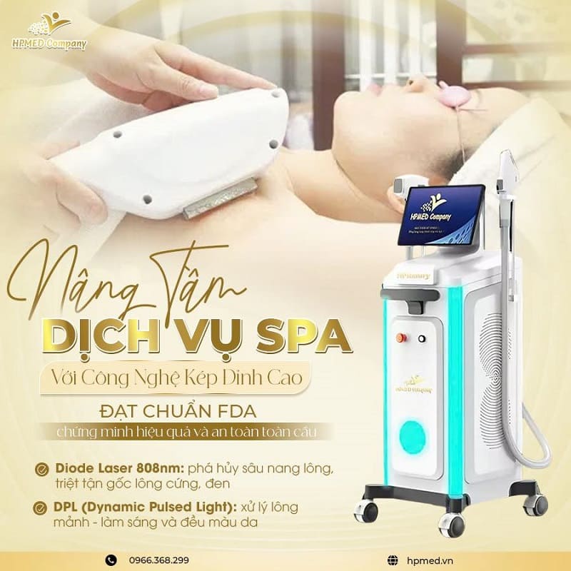 Máy Triệt Lông Spa Cao Cấp HPmed