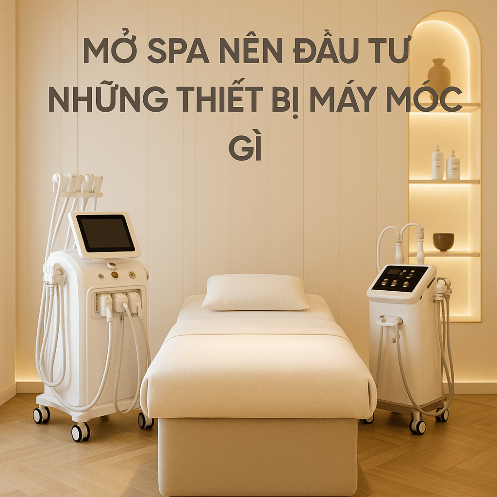 MỞ SPA NÊN ĐẦU TƯ NHỮNG THIẾT BỊ MÁY MÓC GÌ – HƯỚNG DẪN CHO NGƯỜI MỚI 2026 9 MỞ SPA NÊN ĐẦU TƯ NHỮNG THIẾT BỊ MÁY MÓC GÌ