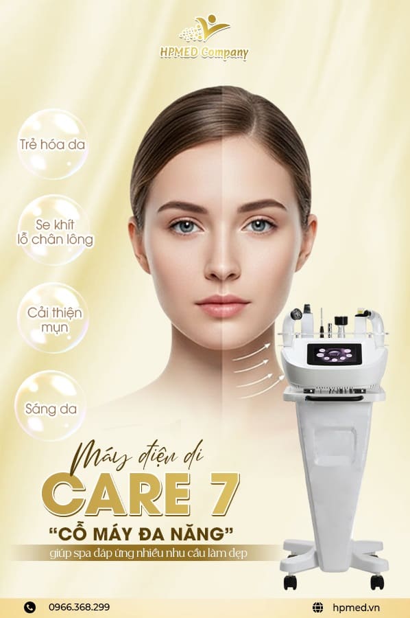 Máy Điện Di Care 7 Hàn Quốc