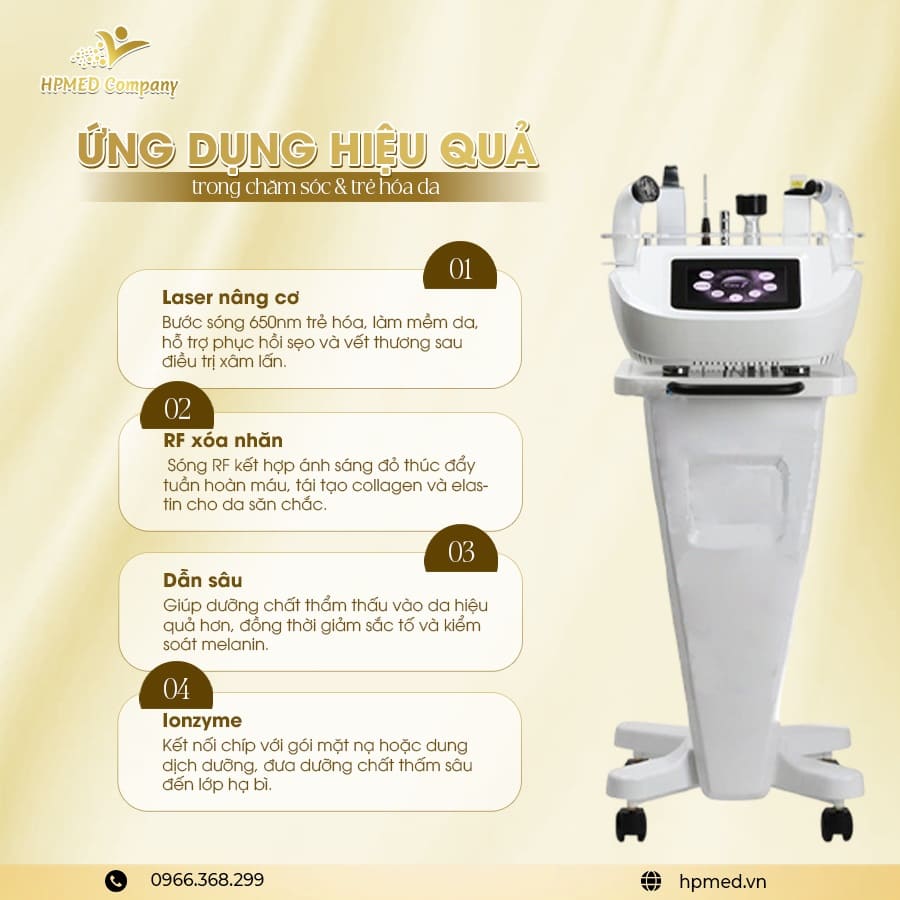 Máy Điện Di Care 7 Hàn Quốc
