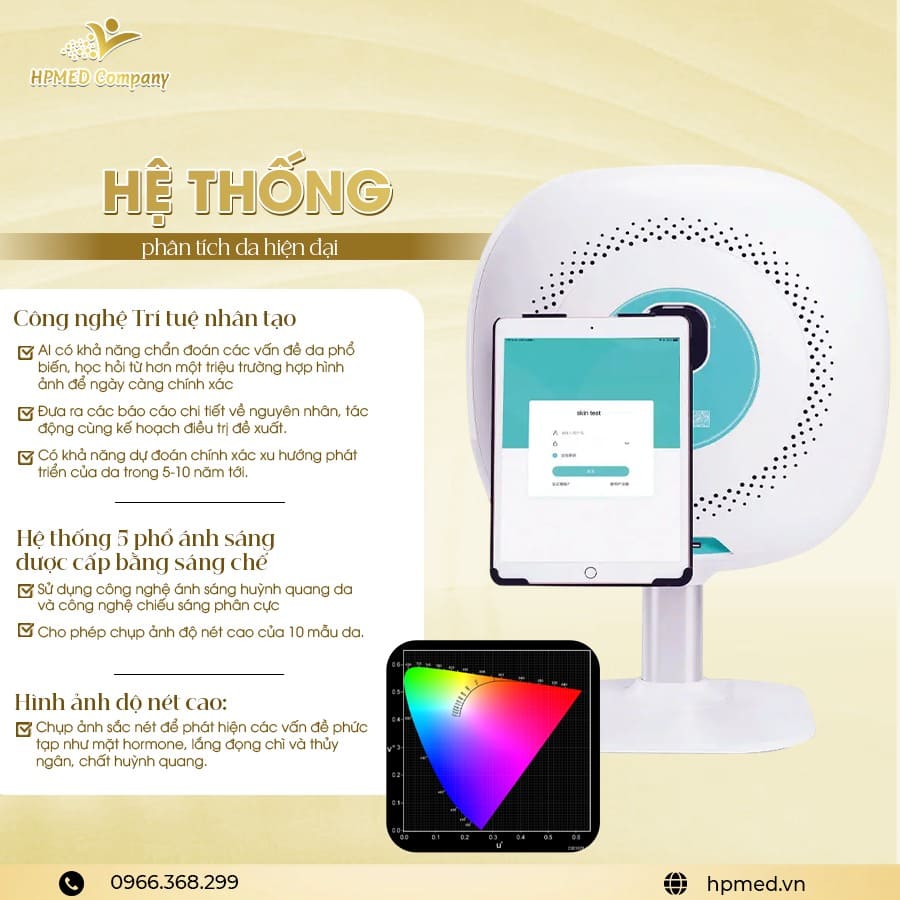 Máy Soi Da Ammy Skin Detector Kết Nối Ipad