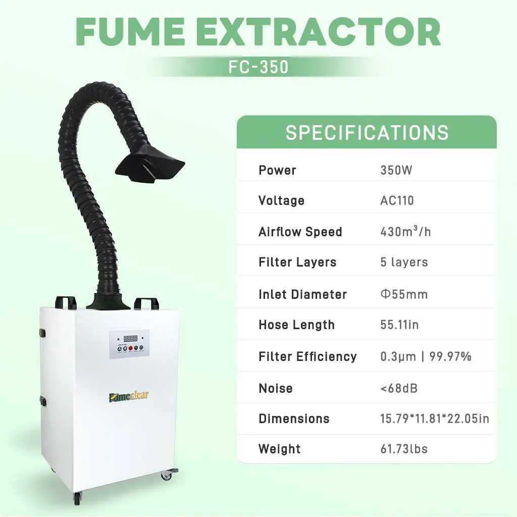 Máy hút khói Fumeclear FC-350 3 https://hpmed.giaodien.org/may-hut-khoi-fumeclear-fc-350
