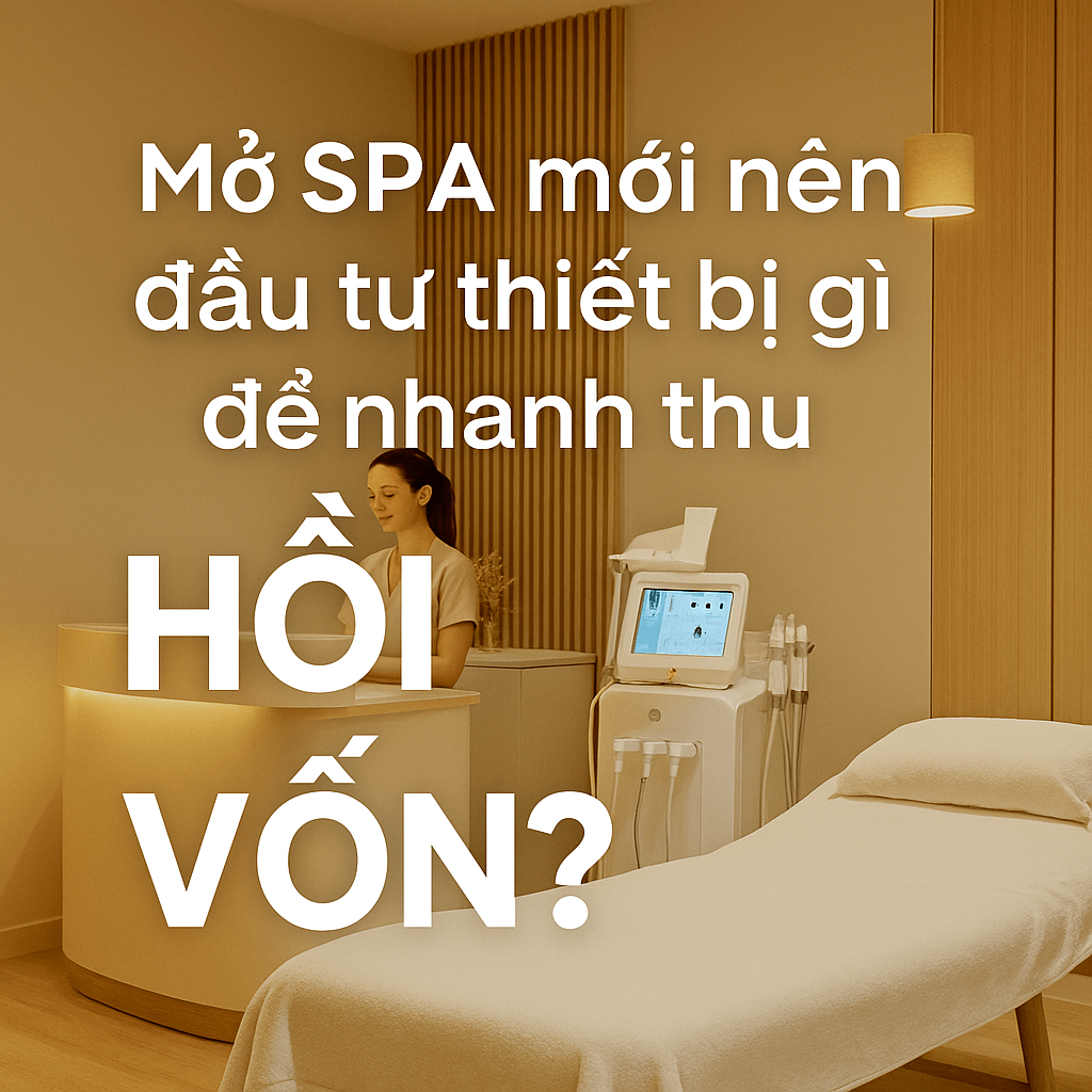 Mở Spa Mới Nên Đầu Tư Thiết Bị Gì Để Nhanh Thu Hồi Vốn? 1 Mở Spa Mới Nên Đầu Tư Thiết Bị Gì Để Nhanh Thu Hồi Vốn