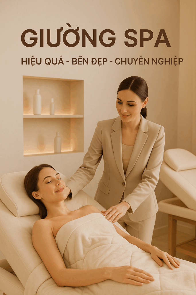 Giường Spa ⭐ Bí Quyết Chọn Giường Spa Chuẩn – Bền – Đẹp – Chuyên Nghiệp Cho Spa & Thẩm Mỹ Viện 15 Giường Spa ⭐ Bí Quyết Chọn Giường Spa Chuẩn – Bền – Đẹp – Chuyên Nghiệp Cho Spa & Thẩm Mỹ Viện