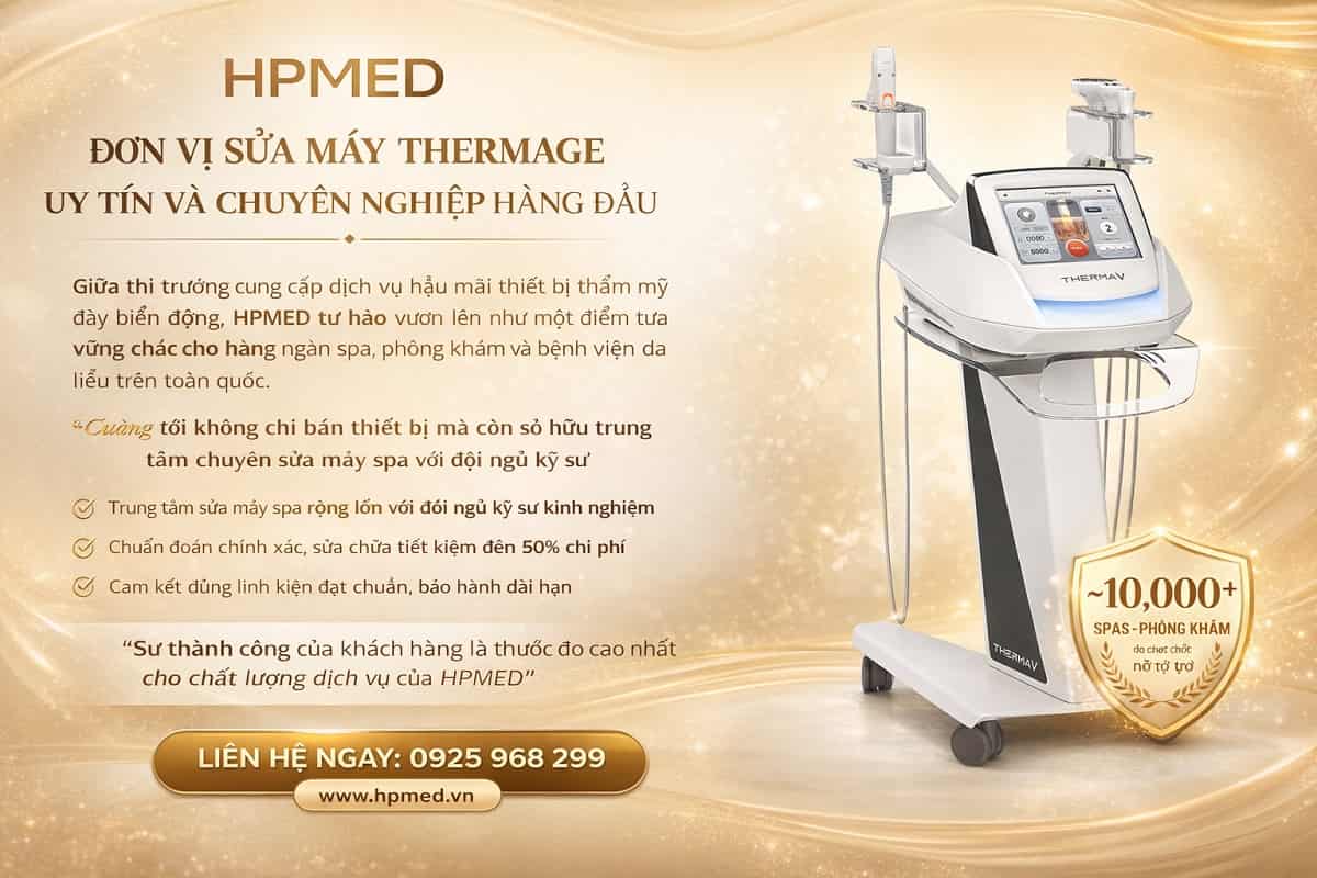 Đội ngũ kỹ thuật viên chuyên nghiệp tại HPMED - Đơn vị hàng đầu chuyên sửa máy Thermage FLX và CPT cho các Clinic thẩm mỹ quốc tế