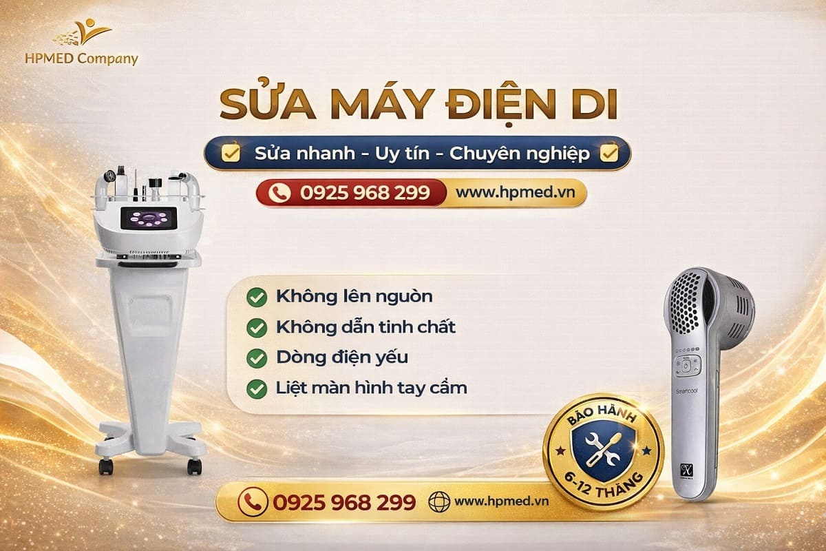 Kỹ thuật viên HPMED thực hiện quy trình sửa máy điện di tinh chất chuyên nghiệp